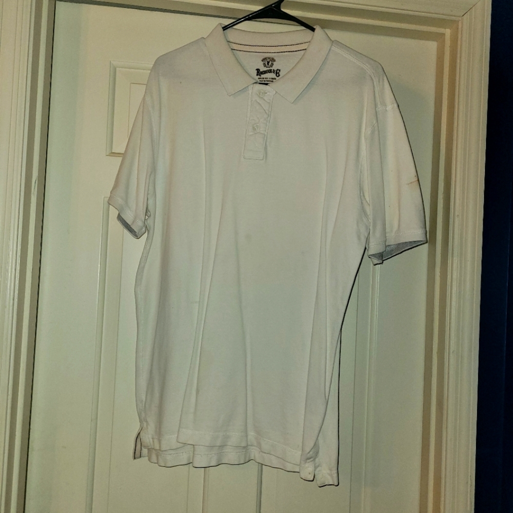 Roebuck & Co size L white polo